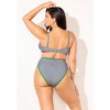 Swimsuits for All Shimmer Contrast Trim Underwire Bikini Top (Plus Sizes Available) - 3 of 4