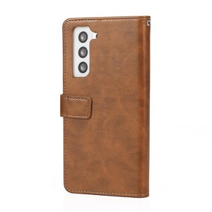 SAHARA - Indy Series Genuine Leather Wallet Case for Samsung Galaxy S23 - 1 of 4
