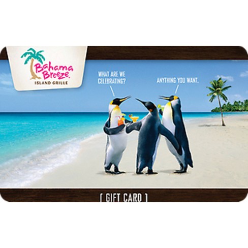 Bahama Breeze Gift Card (Email Delivery) : Target