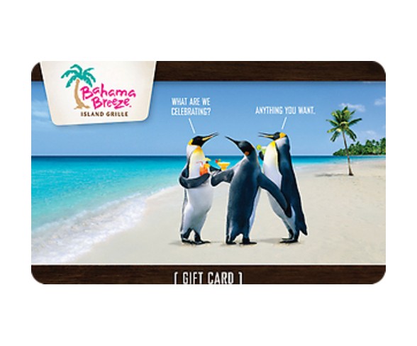 Bahama Breeze Gift Card (Email Delivery)