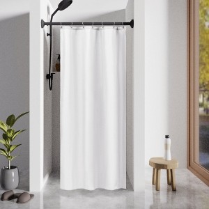 Soft Fabric Shower Curtain or Liner - 1 of 4