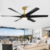 Airsurfer 65-in Windmill Color-Changing Integrated LED  with ABS Blades Ceiling Fan With Light - Remote Included ( 6 -Blade ) - 3 of 4