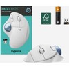 Logitech ERGO M575 Wireless Trackball - Optical - Bluetooth - 2.40 GHz - Off White - USB - 2000 dpi - Scroll Wheel - 5 Button(s) - 3 of 4
