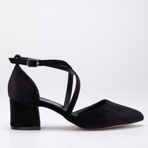 Dolly - Black Velvet Pumps | Forever & Always Shoes - 1 of 4