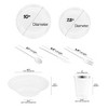 Smarty Had A Party Clear w/ Silver Vintage Plastic Tableware Set - 60 Sets - 2 of 4