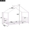 NicBex Twin Size Metal House Platform Bed for Kids Teens Adults,No Box Spring Needed - 3 of 4