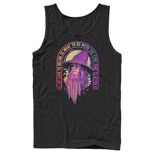 Men's Lord of the Rings Fellowship of the Ring Gandalf All We Have to Decide Tank Top - 1 of 4