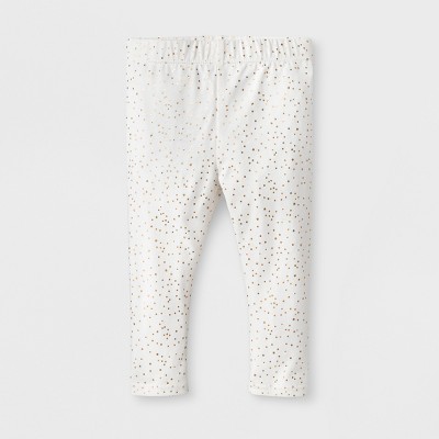 Baby Girls Bow Back Leggings - Cat & Jack™ White 3-6M – Target ...