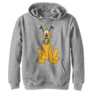 Boy's Disney Pluto Perked Dog Ears Pull Over Hoodie - 1 of 4