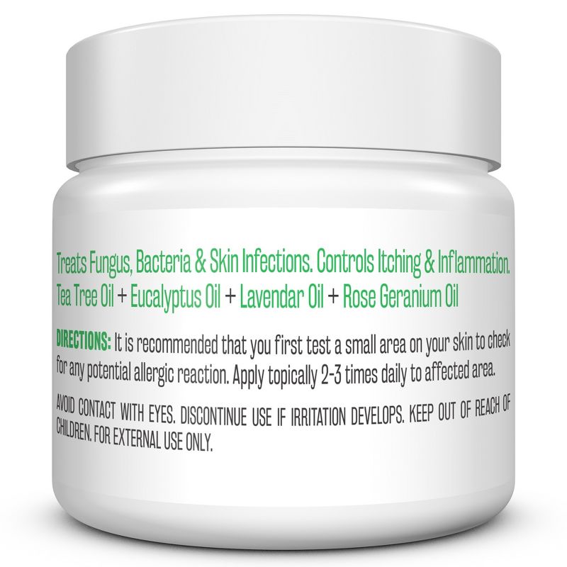 Tea Tree Balm, Natural Antifungal Cream, Infused with Almond Oil & Stem Cell, M3 Naturals, Tea Tree Oil, 2oz, 2 of 4