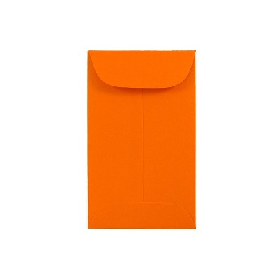 JAM Paper #3 Coin Business Colored Envelopes 2.5 x 4.25 Orange Recycled 356730538