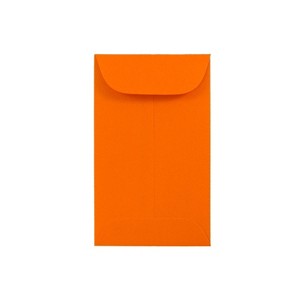 JAM Paper #3 Coin Business Colored Envelopes 2.5 x 4.25 Orange Recycled 356730538 - 1 of 2
