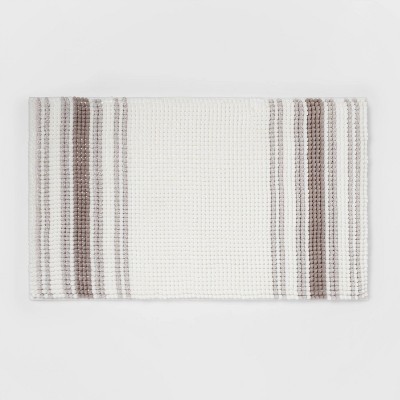 Solid Reversible Long Bath Rug White - Yorkshire Home : Target