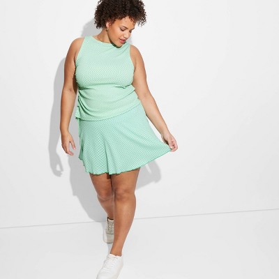 Women's Mid-Rise Skort - Wild Fable™ Green 4X