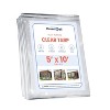 Covers&All Heavy Duty Multipurpose Clear Tarp with Grommets, Waterproof 20mil Vinyl Material Designed for Indoor or Outdoor Use - 2 of 4