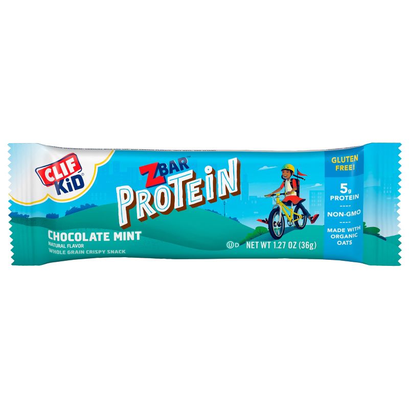 CLIF Kid ZBAR Protein Chocolate Mint Snack Bars 
, 3 of 13
