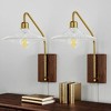 kaisite Modern Gold Glass Wall Sconce for Bedroom, Elegant Accent Light for Living Room - 2 of 4