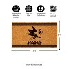 Evergreen San Jose Sharks Logo Natural Coir 28 x 16 Inches Indoor Outdoor Doormat - 2 of 4