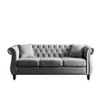 TiramisuBest 3-seater + 3-seater Combination sofa,Grey - 4 of 4