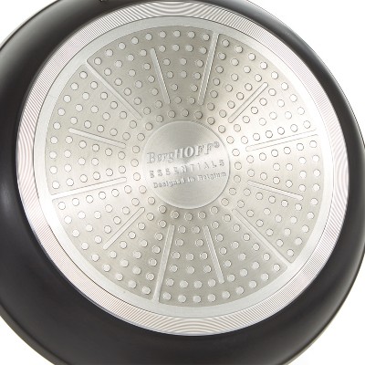 Black Aluminum Nonstick Stockpot with Glass Lid, 5.3qt