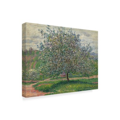 Trademark Fine Art -Claude Monet 'Le Pommier, 1879 ' Canvas Art