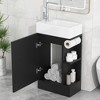 MOEPISY 18.6 inch Bathroom Vanity with Sink, Bathroom Vanity Cabinet with Two-tier Shelf, Left or Right Orientation - 3 of 4