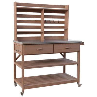 GlasFlength Decorative Storage Cabinets, Wood Frame, with Drawer, Grooved Sliding, Table with Hooks, Blue, 46.7"*20.8"*65"