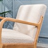 Nordlys Solid Wood and Fabric Rocking Chair Countryside Style Living Room - 2 of 4