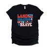 Simply Sage Market Land Of The Free Bubble Short Sleeve Tee - L - Black - 2 of 4