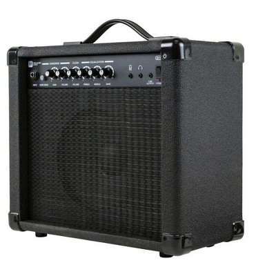 Monoprice 20-Watt 1x8 Guitar Combo Amplifier - Black With 86dB of Gain, 1/4 Inch, Headphone and 3.5mm Aux Mp3 Inputs For Electric Guitars