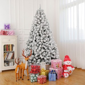 Karl Home Pre-lit Snow Flocked Christmas Tree - 1 of 4