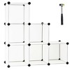 Costway 6 Cube Storage Organizer Plastic Organizer Units w/ Steel Frame - 3 of 3