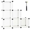 Costway 6 Cube Storage Organizer Plastic Organizer Units w/ Steel Frame - image 3 of 3