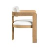 Meridian Furniture,Sacha Linen Textured Fabric Dining Chair, Set of 2 - 4 of 4