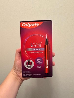 Colgate Optic White Overnight Teeth Whitening Pen, Teeth Stain Remover ...