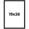 PosterPalooza | 19x26 Thin Barnwood Picture Frame, UV Acrylic, 2 Finishes - Grey and Black - 2 of 4
