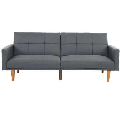 NicBex Modern Comfy Loveseat Sofa Convertible Sleeper Sofa Bed Tufted Buttons Sofa Couch with Wood Legs for Living Room,Apartment