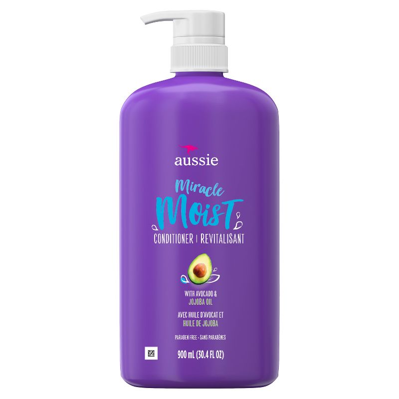 Aussie Paraben-Free Miracle Moist Conditioner with Avocado &#38; Jojoba for Dry Hair - 30.4 fl oz, 3 of 14