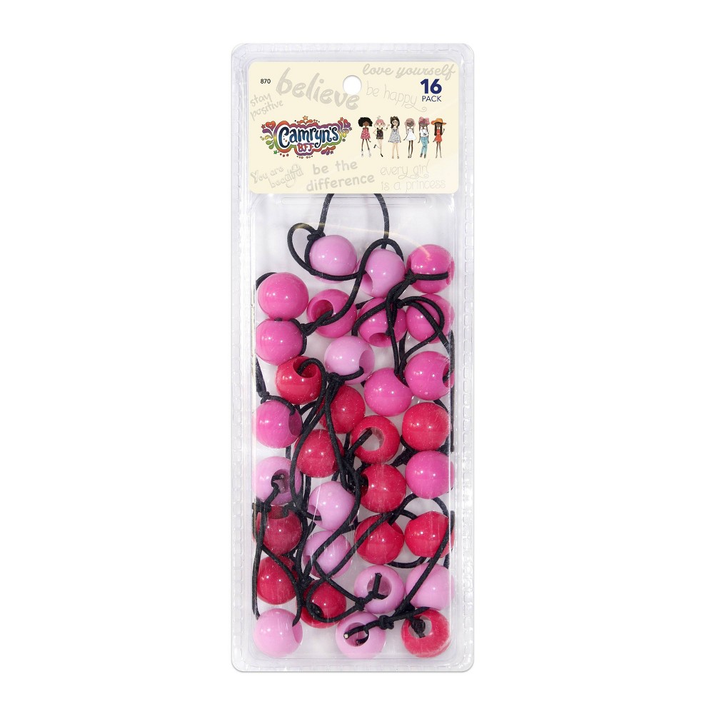 Camryn's BFF Hair Barrettes - Hot Pink/Soft Pink/White - 24pk