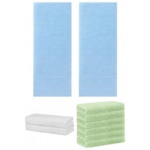 REGALWOVEN Striped Soft Absorbent Bathroom Cotton Towel Set 3 Pcs - 1 of 4