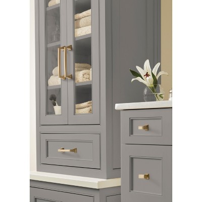 Golden Champagne Traditional Metal Cabinet Pull with Mounting Hardware