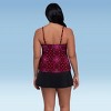 Trimshaper Women's Ronnie Two Tier Ruffle Tankini Swimsuit Top - 3 of 3