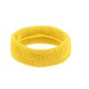 Unique Bargains Stretchy Cotton Blend Sweat Absorbing Sport Headband Wristband Yellow 3 pcs - 3 of 4