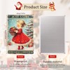 Christmas Vintage Plaque Metal Tin Sign, 8x12 Inch Just a Girl Who Loves Christmas Poster - 4 of 4