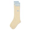 Memoi Girls Ribbed Cotton Blend "Heart and Stripes" Knee Sock - 3 of 4