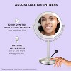 Lighted Makeup Mirror, Double-Sided LED Vanity Mirror with 1X/10X Magnification, 3 Light Settings, 3 Modes, 360° Rotation - 2 of 4