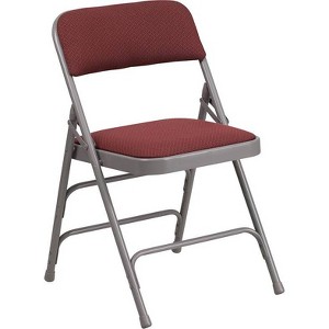 Riverstone Furniture Collection Fabric Metal Chair Burgundy, Red