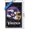 Trends International NFL Minnesota Vikings - Neon Helmet 23 Framed Wall Poster Prints - 3 of 4