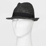 Men's Dobby Fedora Hat - Goodfellow & Co™ Gray L/XL