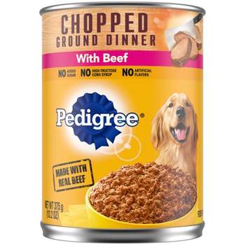 Pedigree Chopped Ground Dinner Wet Dog Food with Beef - 13.2oz